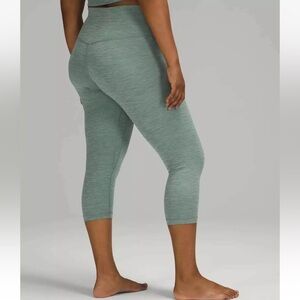 Lululemon Align High-Rise Crop 21" Heathered Tidewater Teal size 20